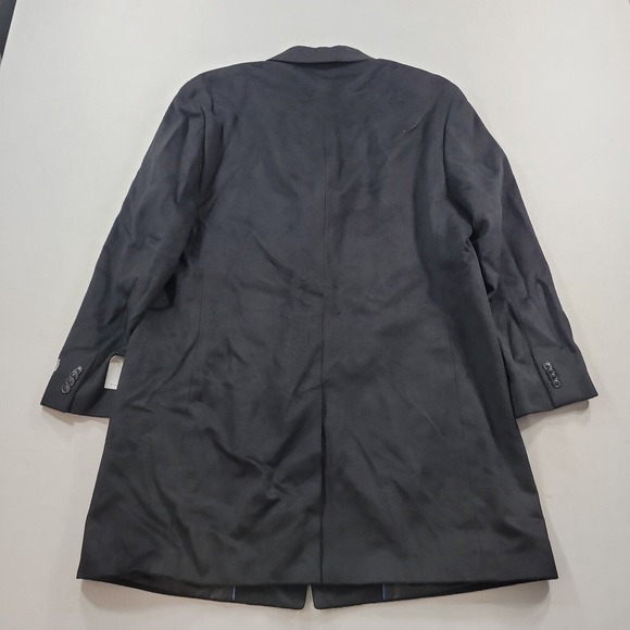 Kenneth Cole Slim-Fit Overcoat Mens 48R 48 Raburn Black Wool-Blend $350 NEW - Picture 3 of 6
